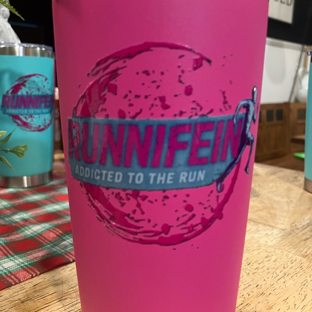 Pink Runnifein Tumbler